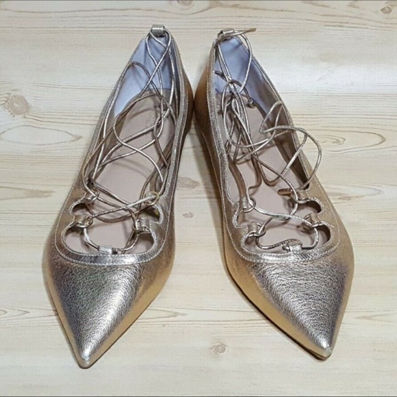 Michael Kors Flat Ankle Strap Leather Shoes 9.5 M - Picture 4 of 8